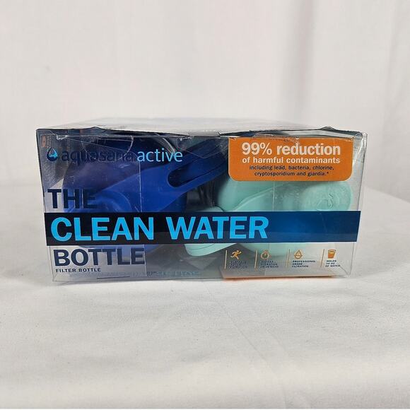 AQUASANA ACTIVE CLEAN WATER FILTER BOTTLE – 2-PACK - Picture 3 of 4